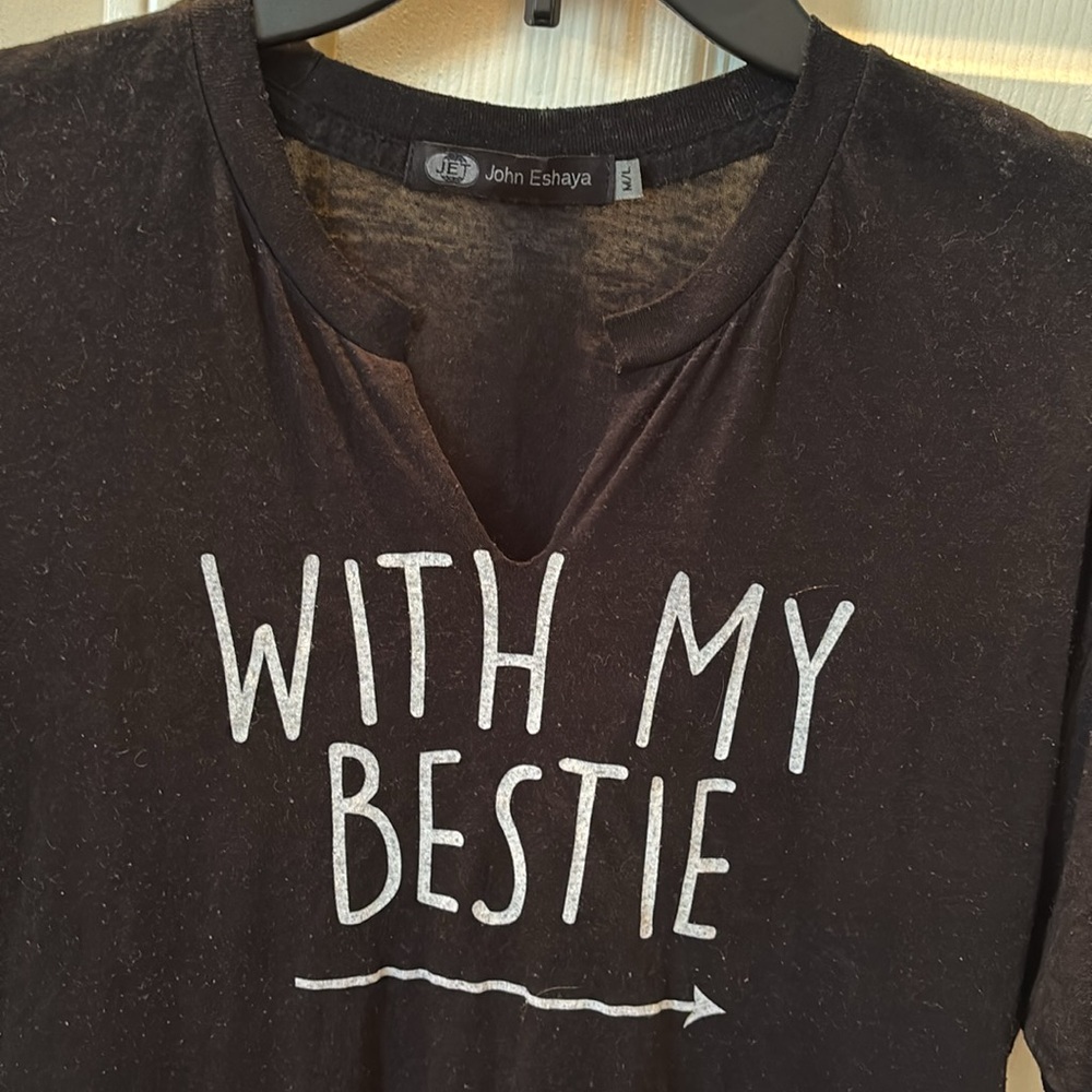 “With my bestie” tee seen on Christina (El Moussa) Hall - Picture 2 of 4